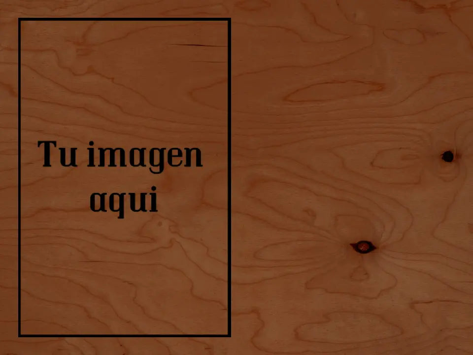 Holzkiste mit Foto