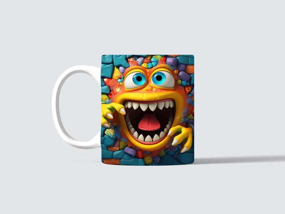 Taza Monstruos 3D