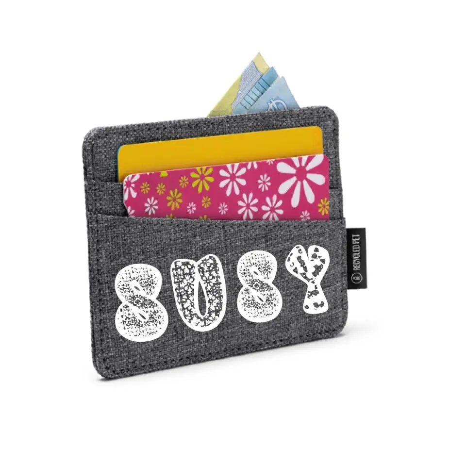 Tarjetero personalizado con nombre