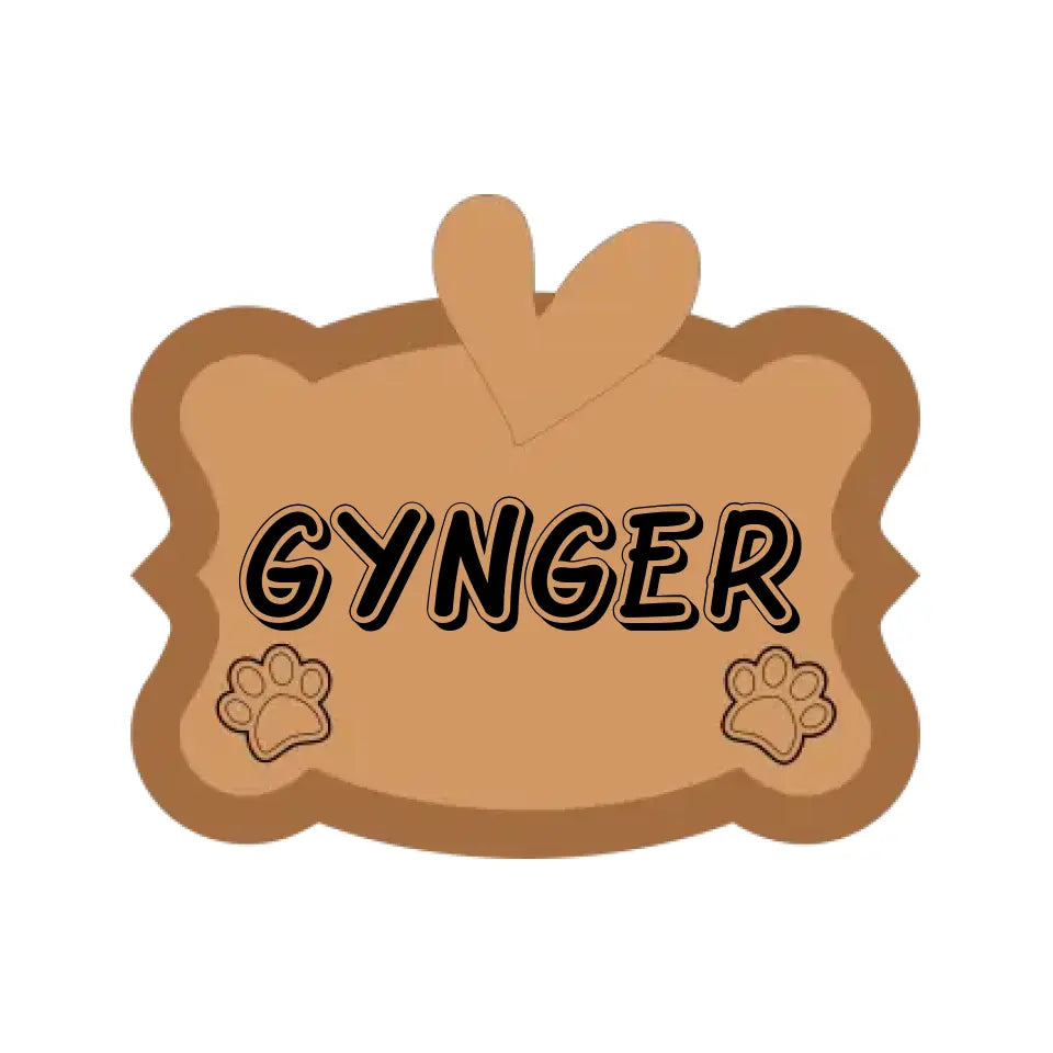 Cartel mascota 3D multilayer - Gynger Boutique