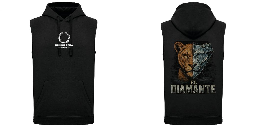 Sudadera con capucha sin mangas