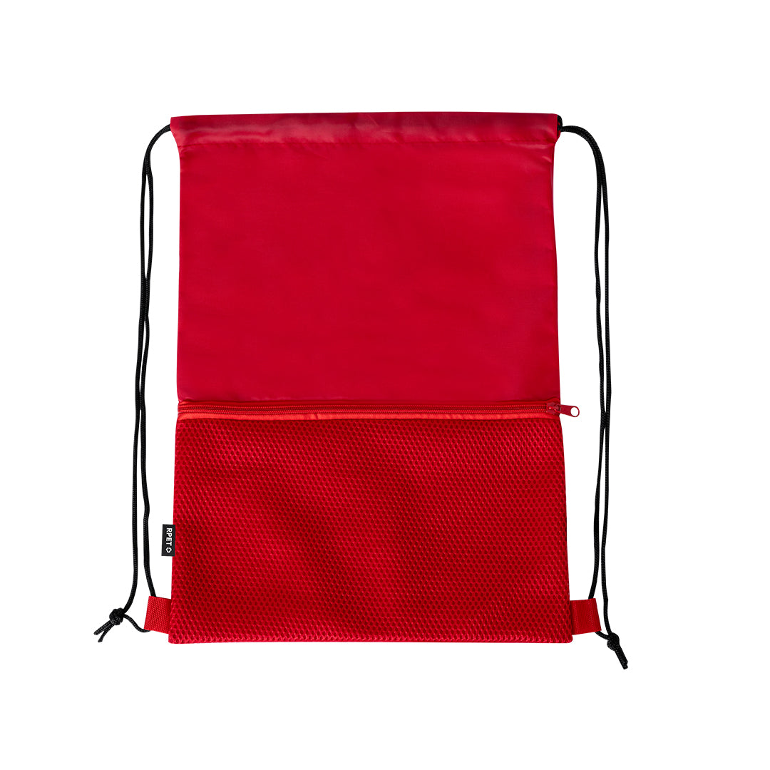 Mochila cuerdas con bolsillo
