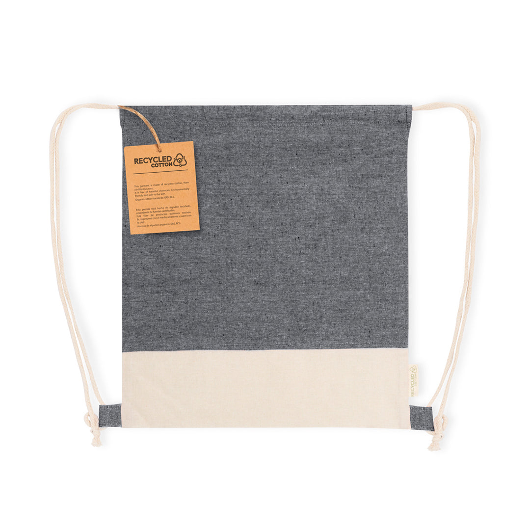 Bolsa cuerdas bicolor algodón