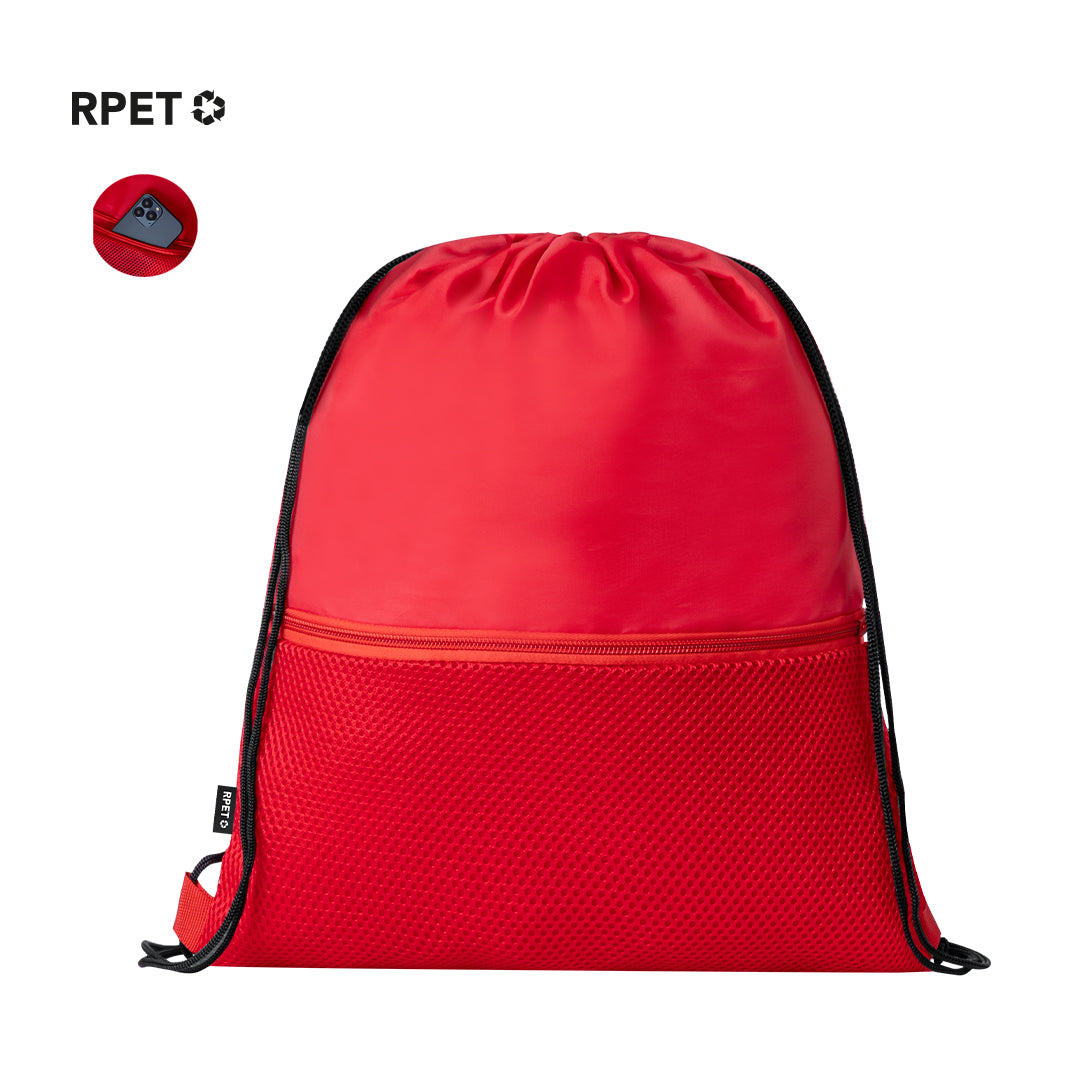 Mochila cuerdas con bolsillo