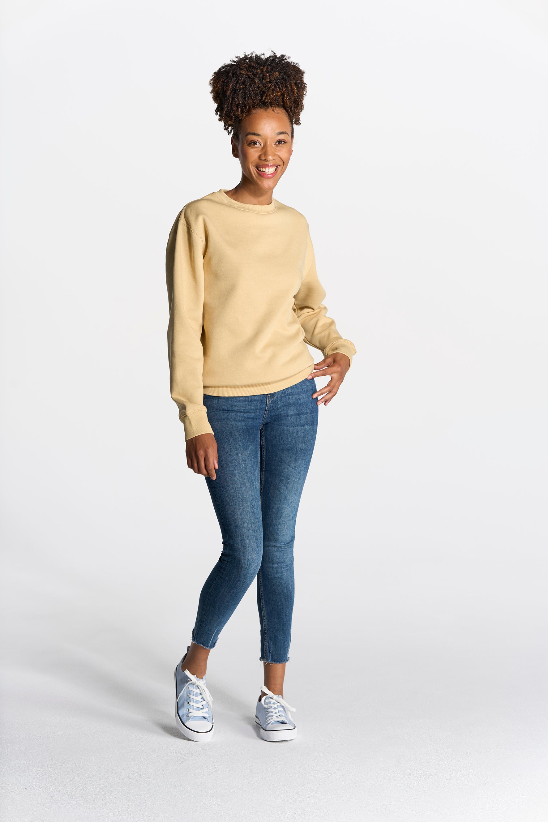 Sudadera cuello redondo