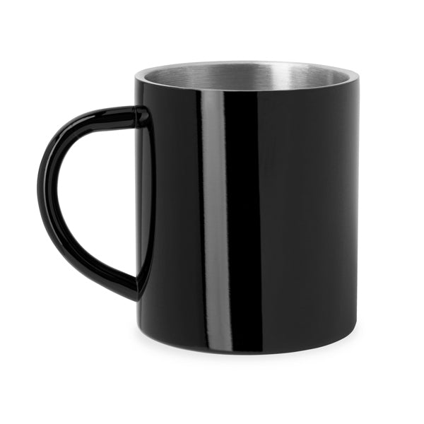 Taza acero doble pared marcada láser