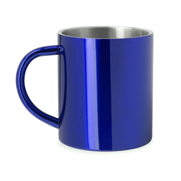 Taza acero doble pared marcada láser