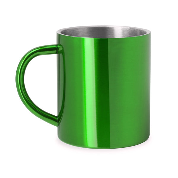 Taza acero doble pared marcada láser
