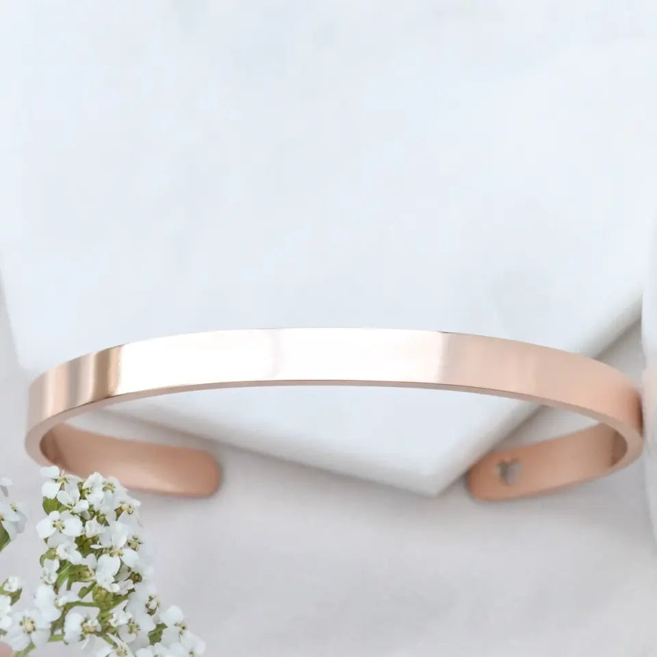 Brazalete muñeca acero grabado láser