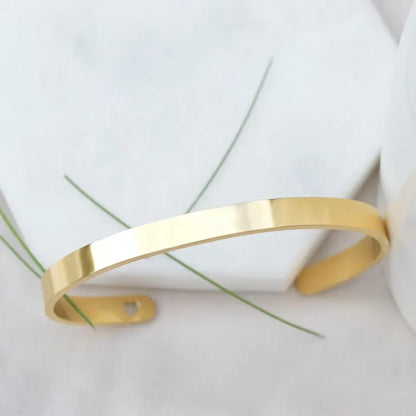 Brazalete muñeca acero grabado láser