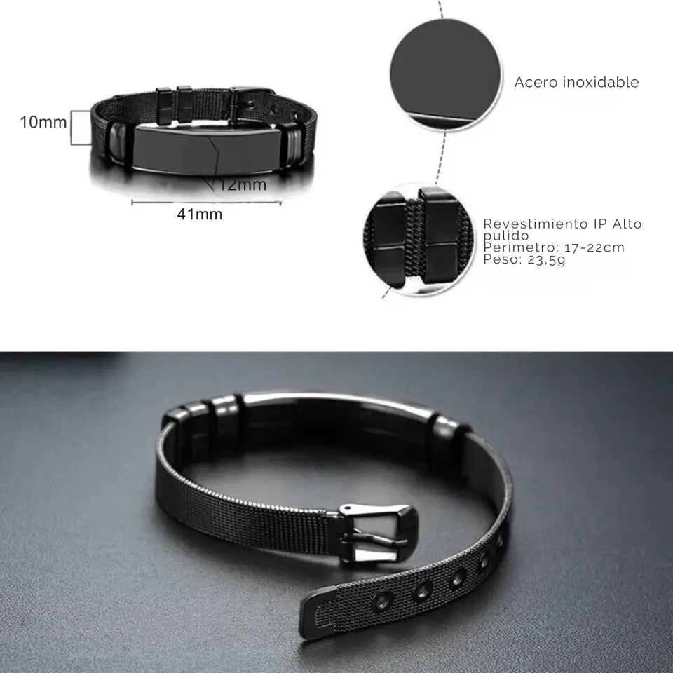 Pulsera correa acero inoxidable