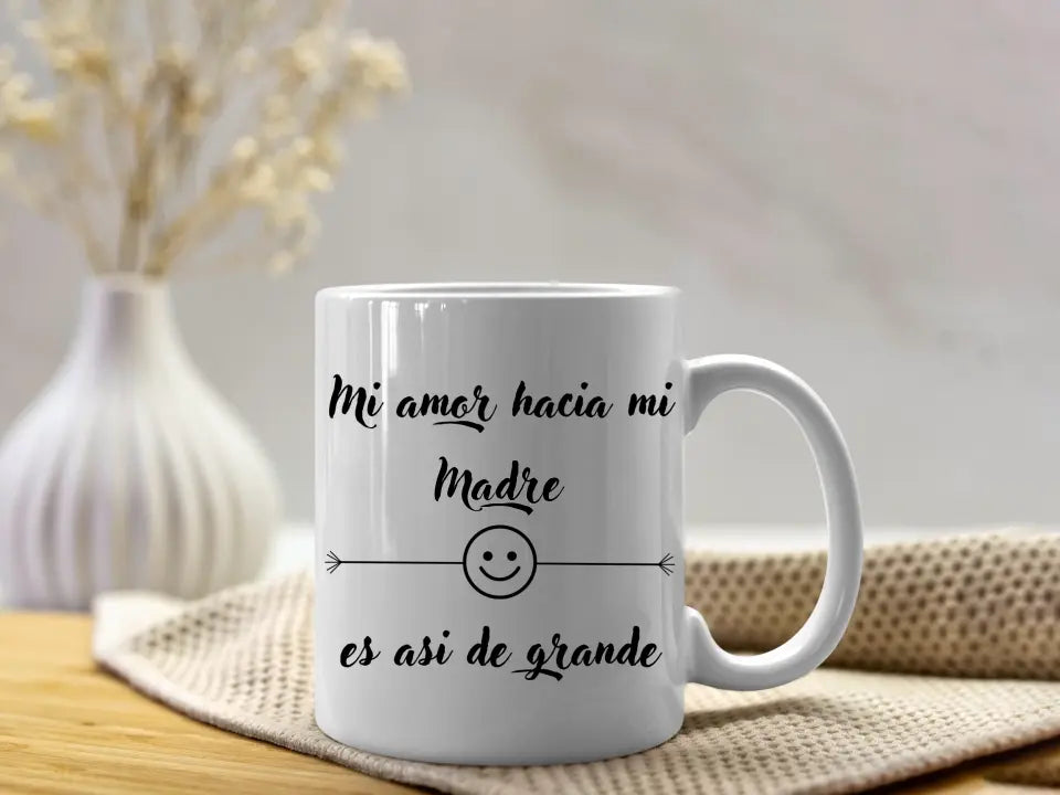 Tasse mit Spruch „Meine Liebe“ (anpassbar)