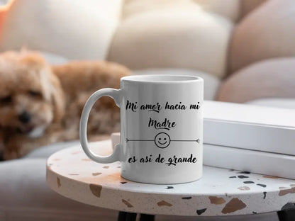 Tasse mit Spruch „Meine Liebe“ (anpassbar)
