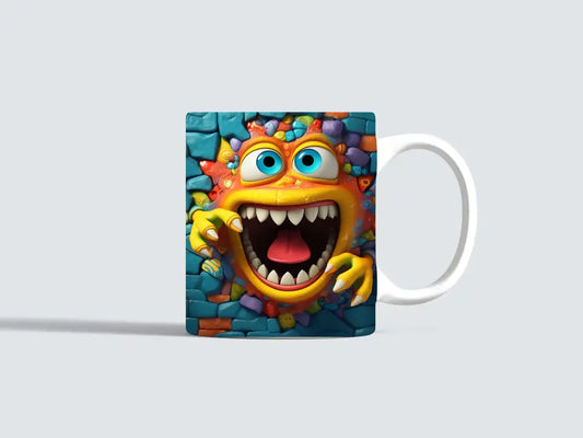 Taza Monstruos 3D