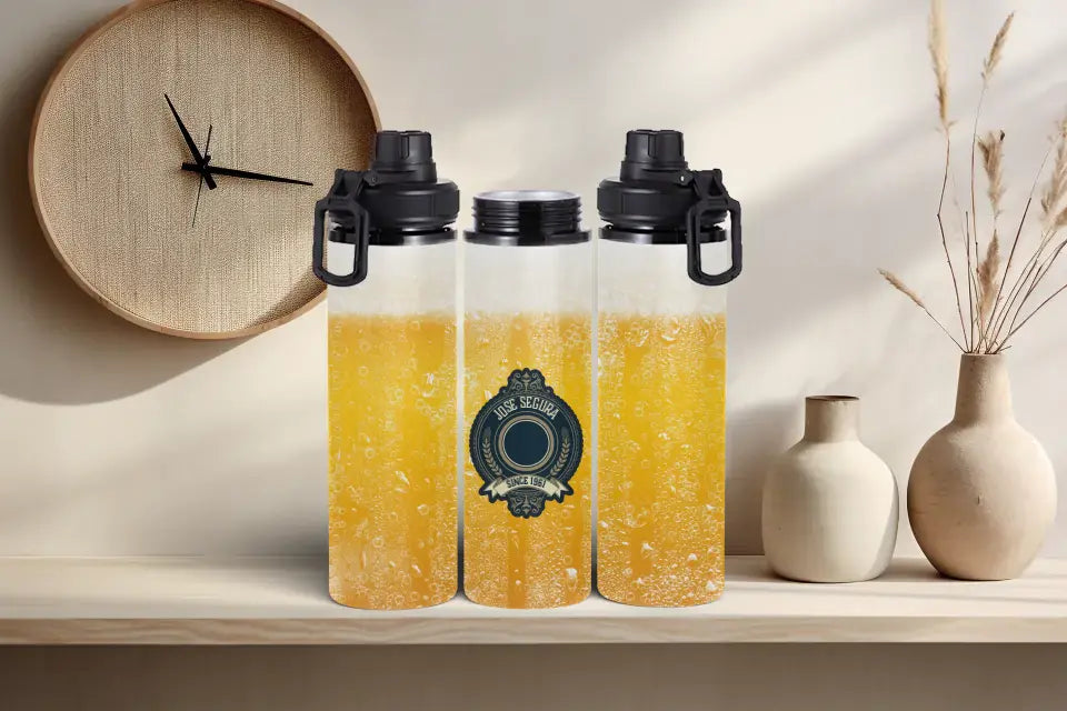 Botella/Bidón deportivo diseño cerveza personalizable