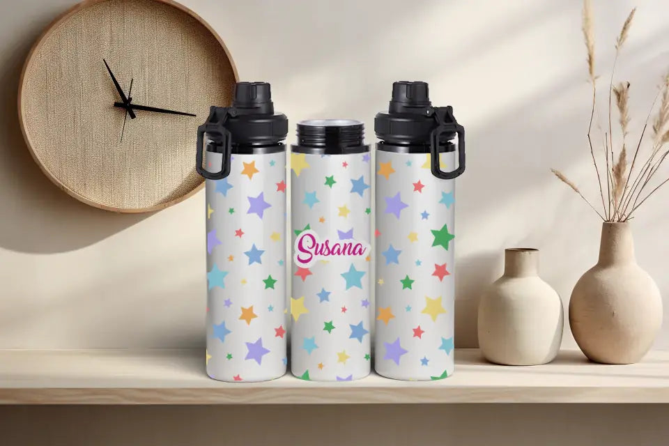 Flasche/Fass 850 ml Muster + Name