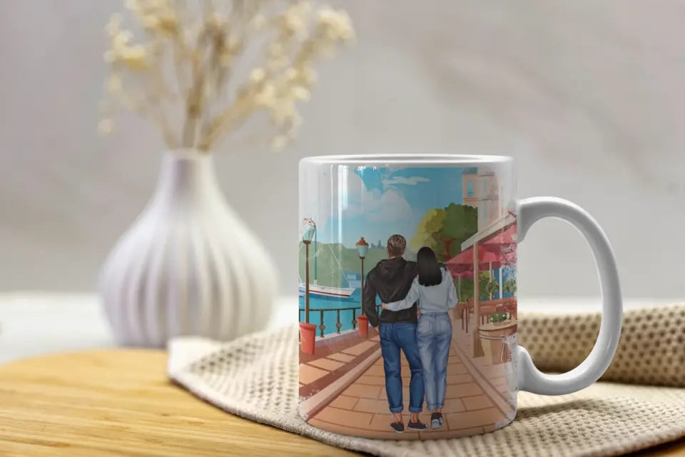 Taza pareja enamorados