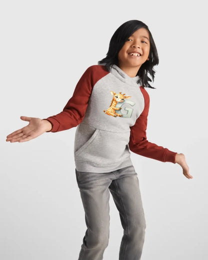 Sudadera unisex Badet infantil inicial con animales