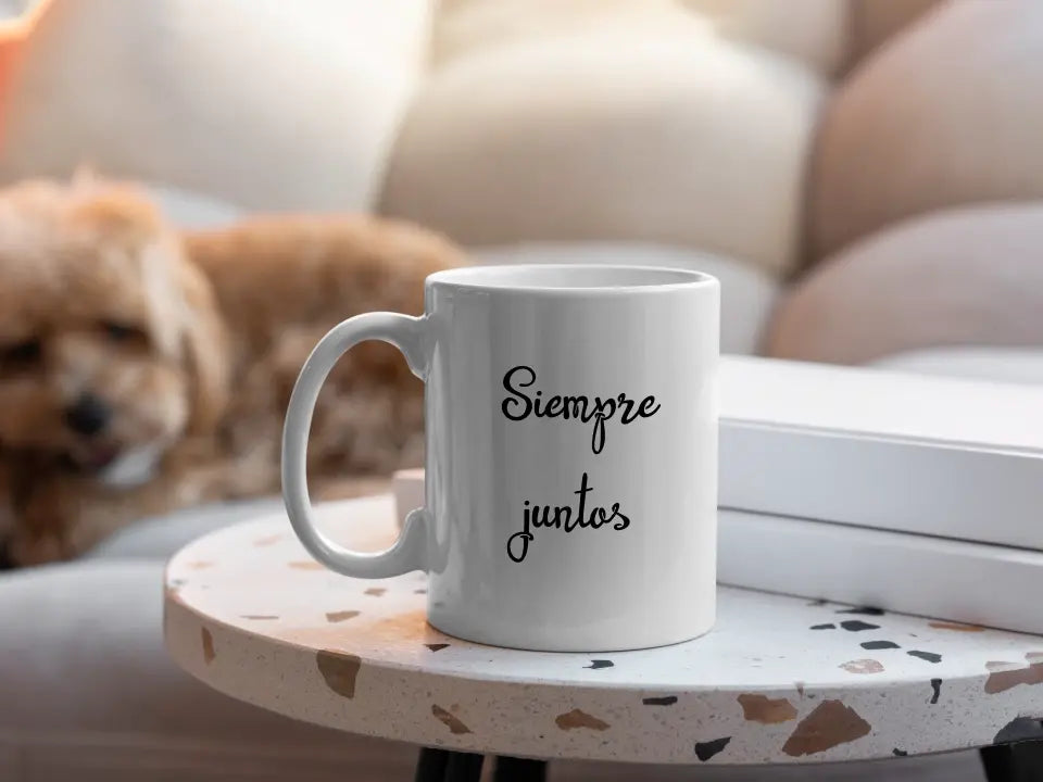 Taza foto con frase