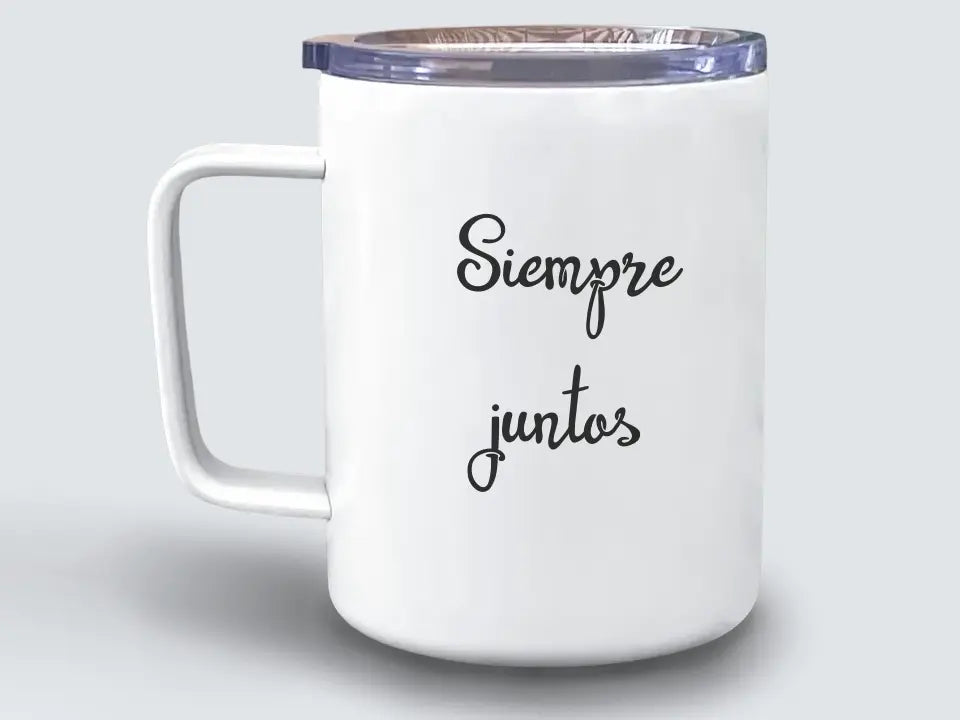 Taza termo foto con frase