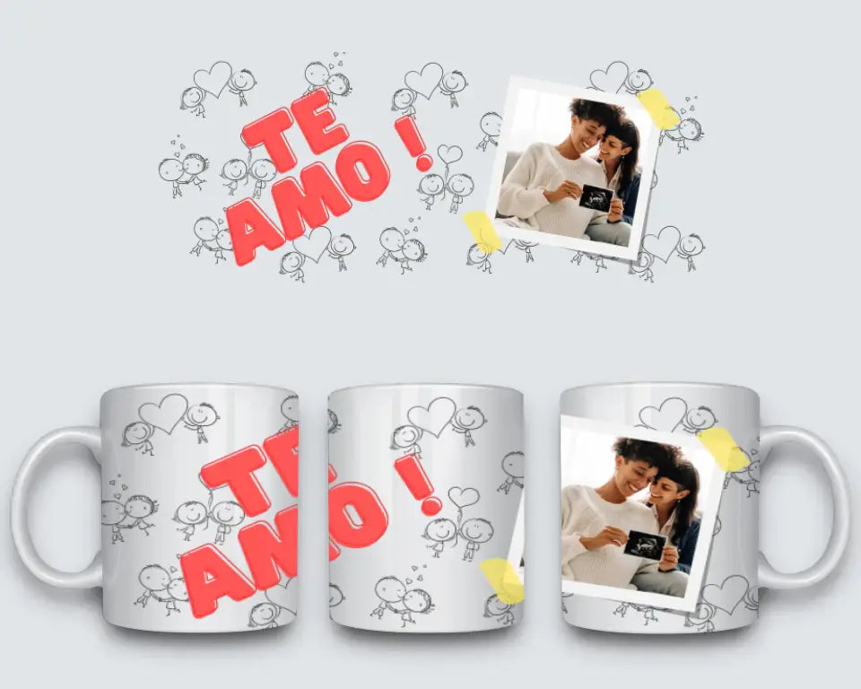 Ich liebe dich Tasse + Foto