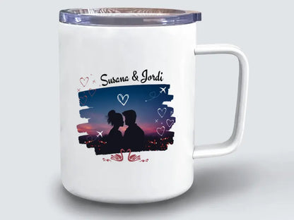 Taza viaje Pareja minimalista