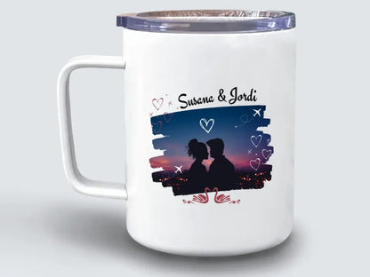 Taza viaje Pareja minimalista