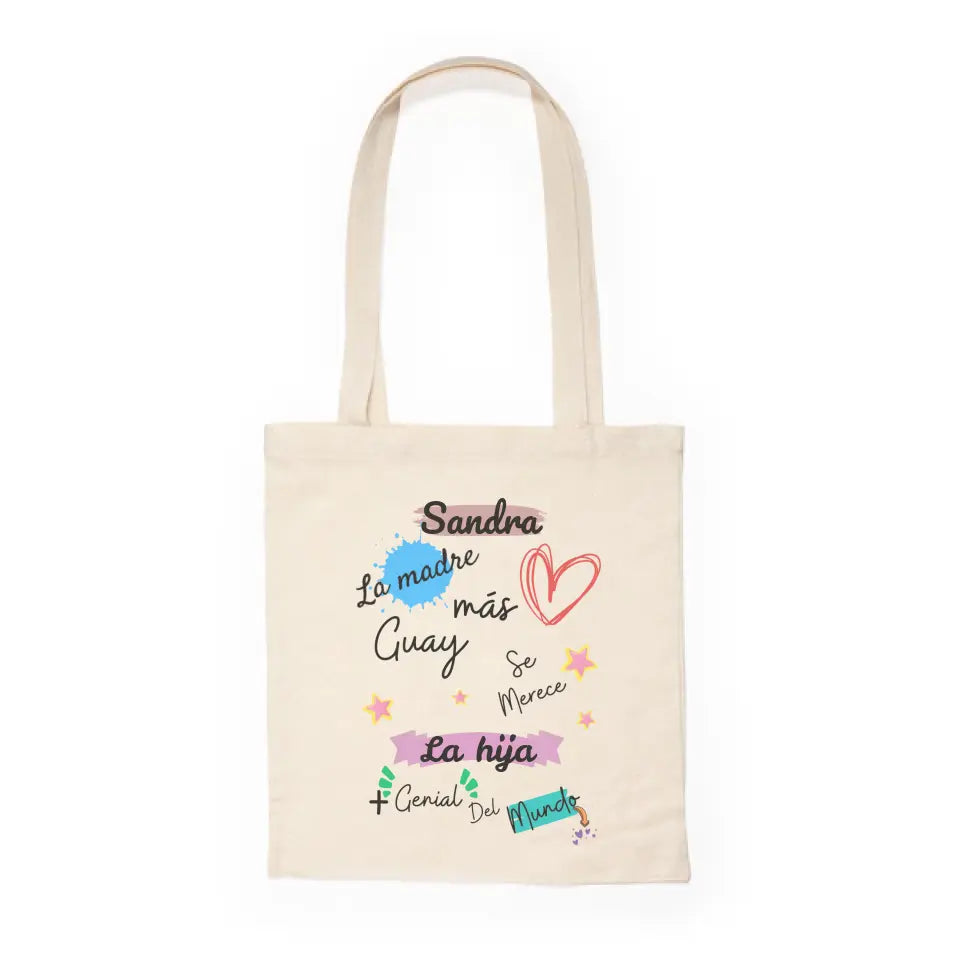 Tote bag Frase "Frase + genial del mundo"
