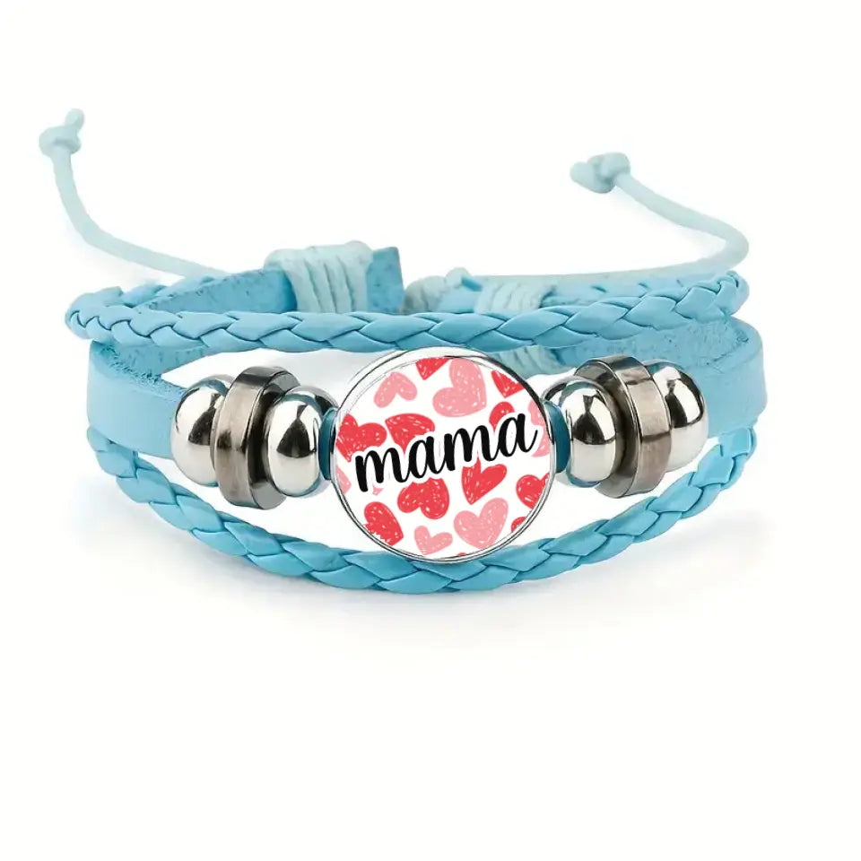 Pulsera cuero Mama