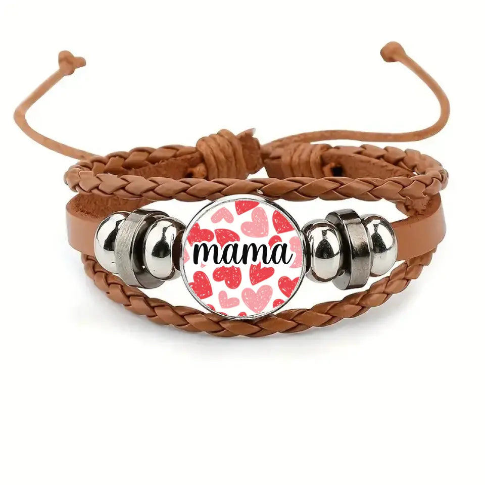 Pulsera cuero Mama