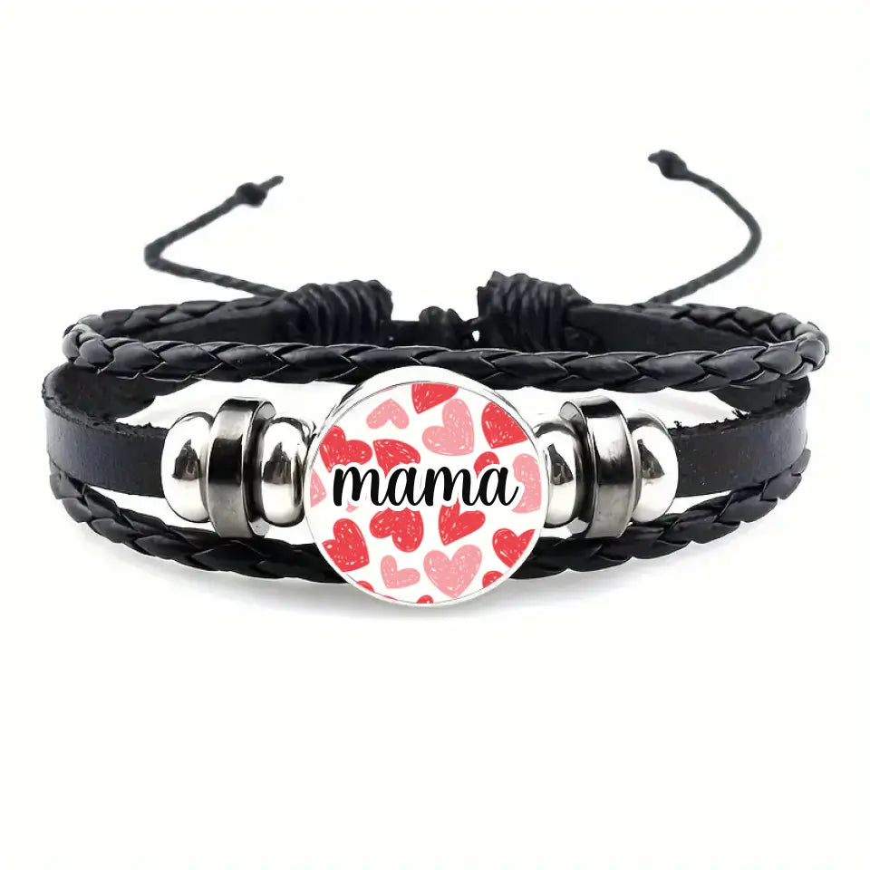 Pulsera cuero Mama