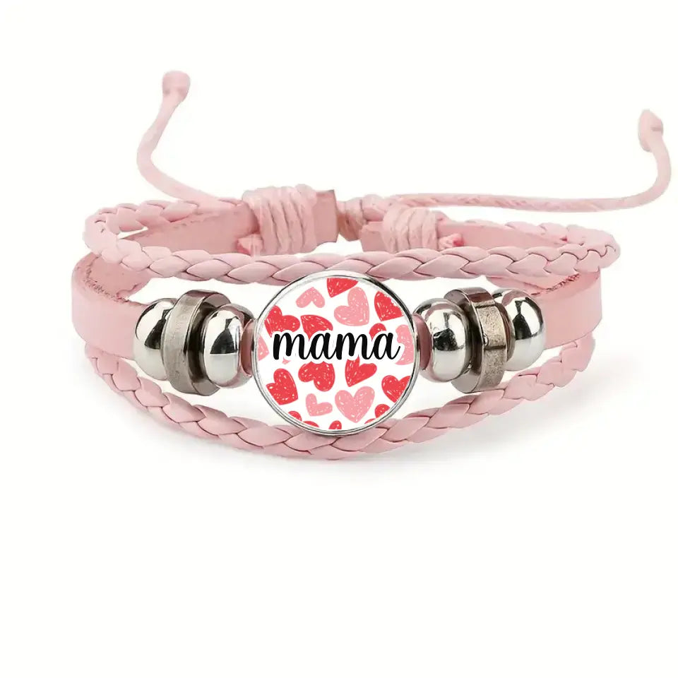Pulsera cuero Mama