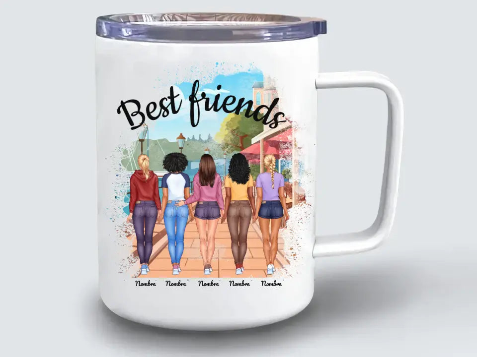 Thermos-Reisebecher (Anpassbare Freunde)