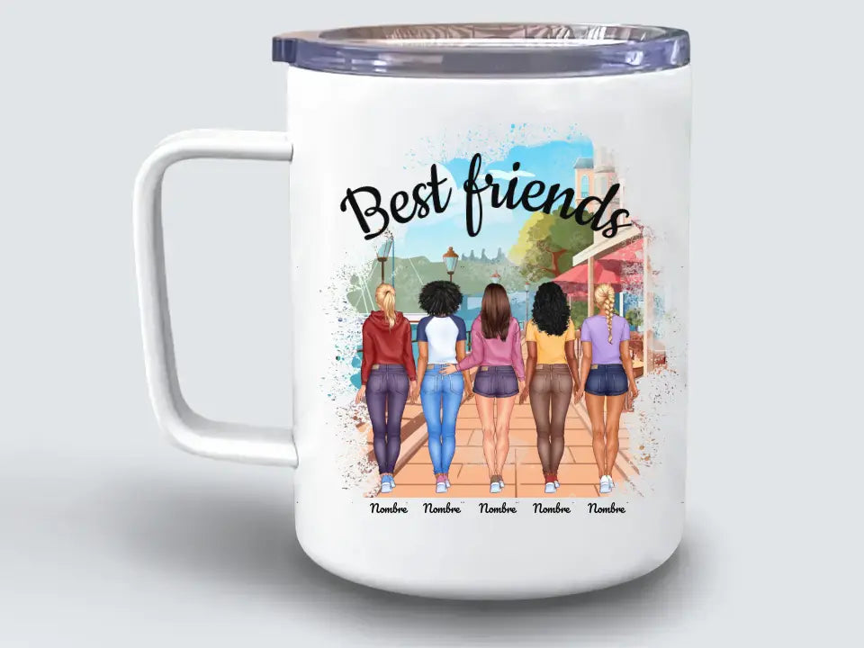 Thermos-Reisebecher (Anpassbare Freunde)