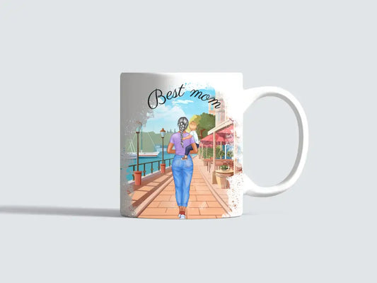 Taza madre e hijo/a personalizable