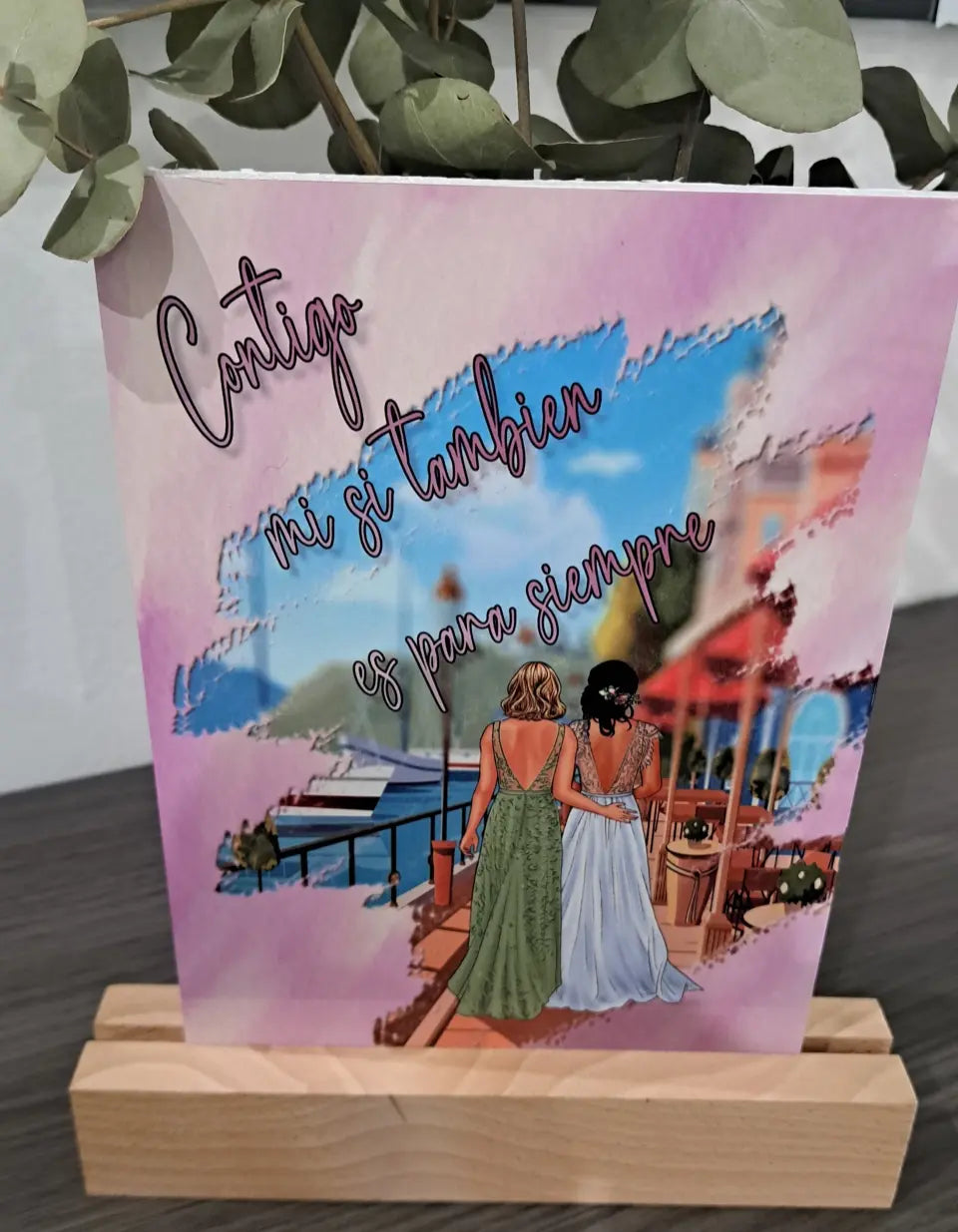 Placa aluminio boda mi si es para siempre