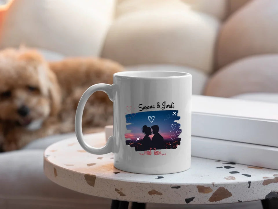 Taza Pareja minimalista