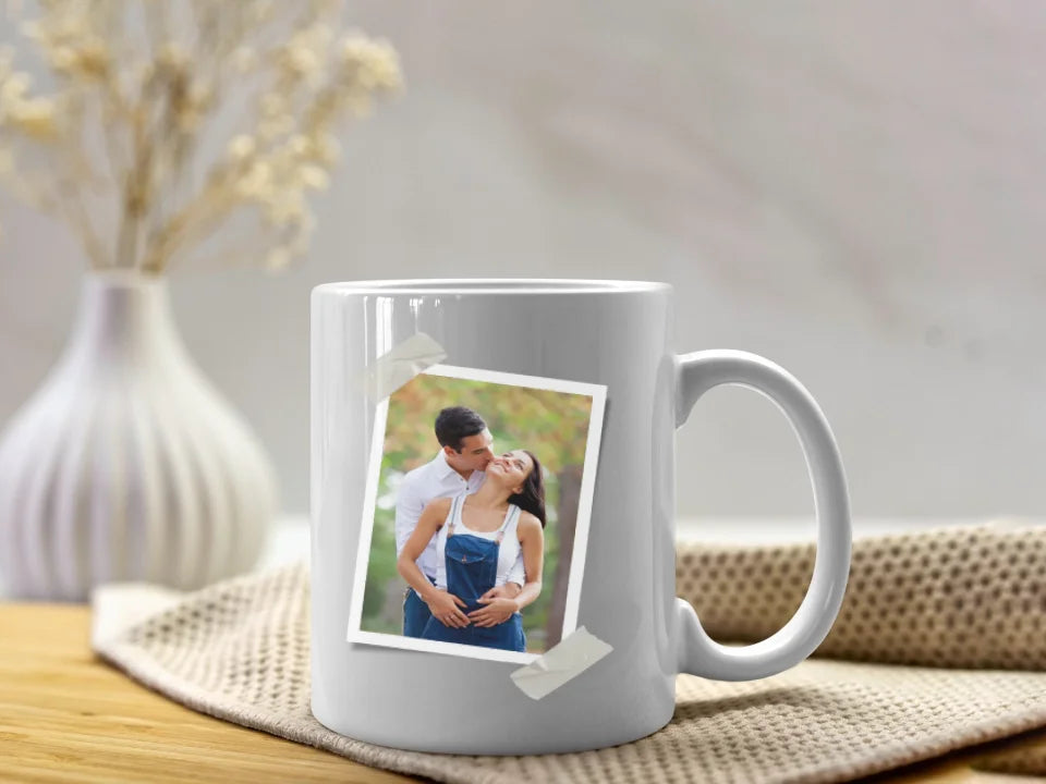 Taza foto calendario fecha