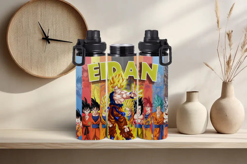 botella/Bidón aluminio Dragon ball Z con nombre