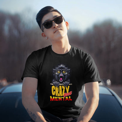 Camiseta mental crazy hombre - unisex