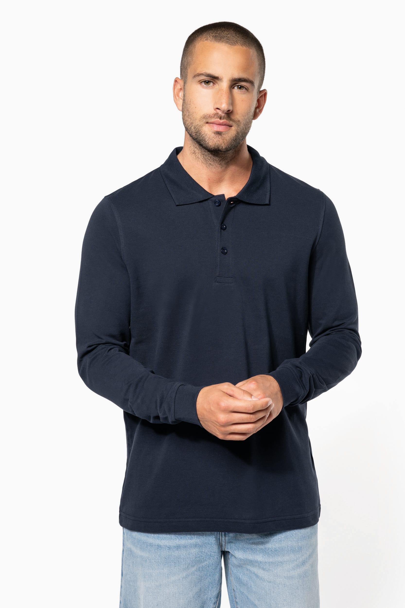 Polo piqué de manga larga