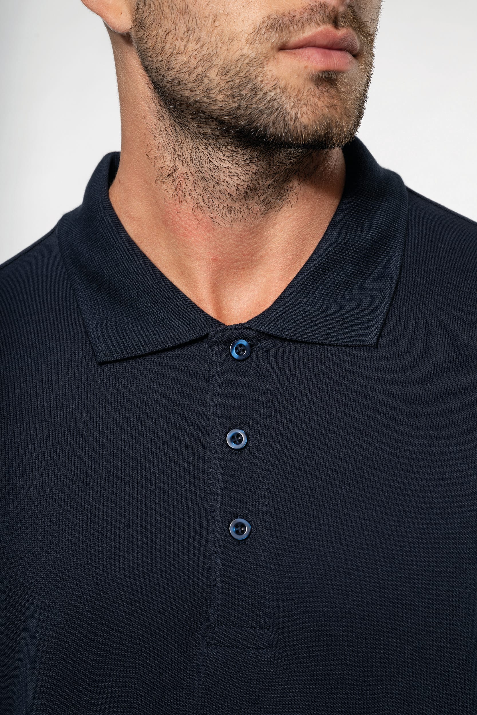 Polo piqué de manga larga