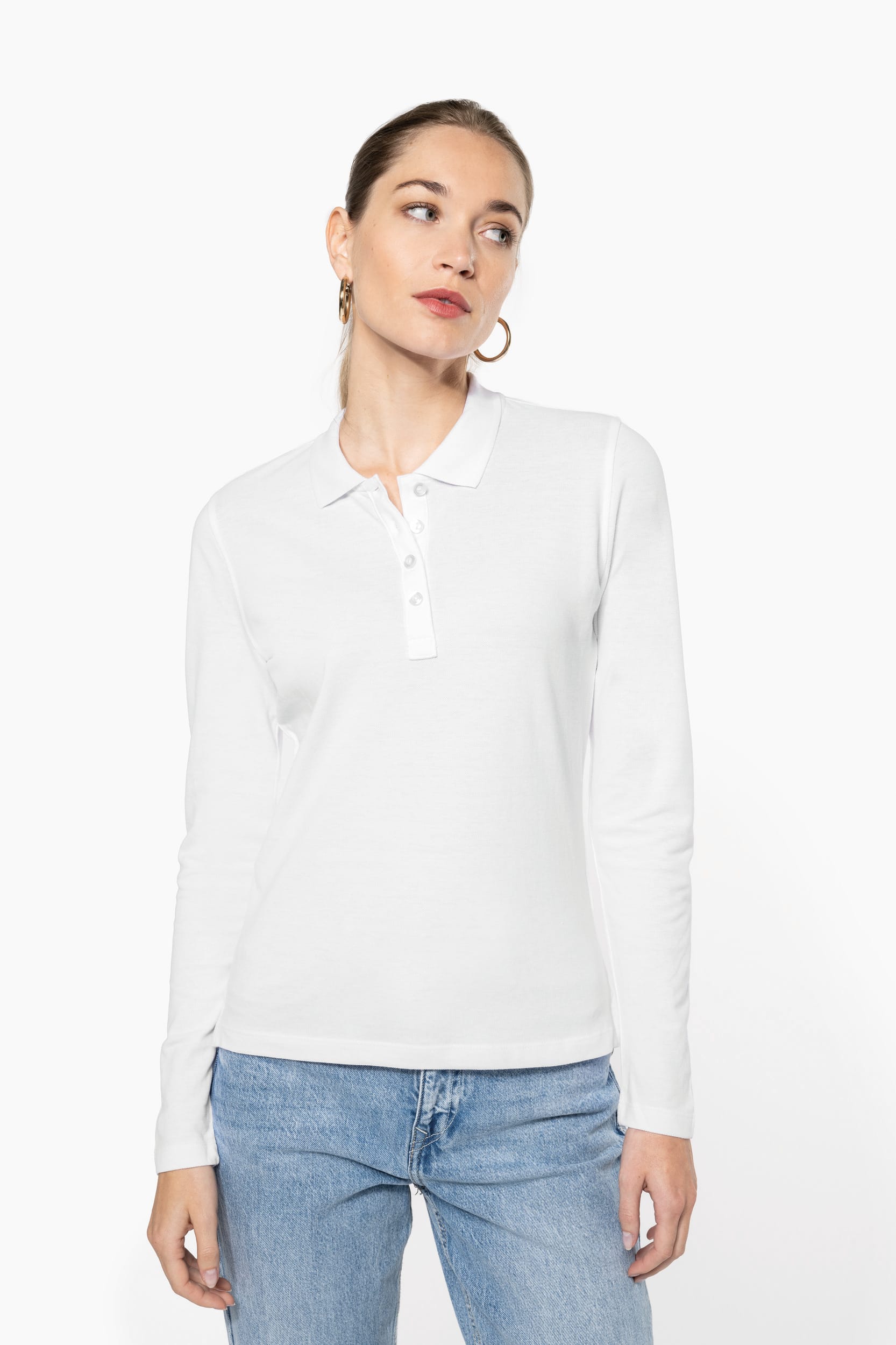 Polo piqué de manga larga