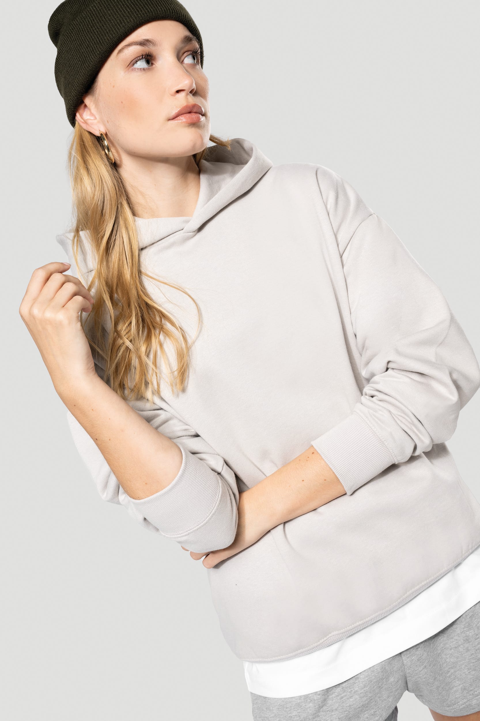 Sudadera de felpa oversize con capucha unisex