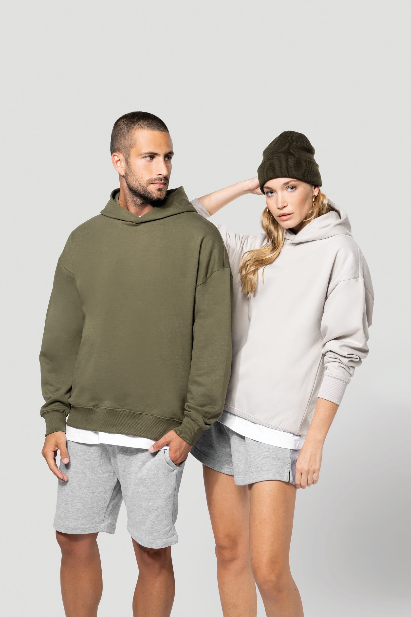 Sudadera de felpa oversize con capucha unisex