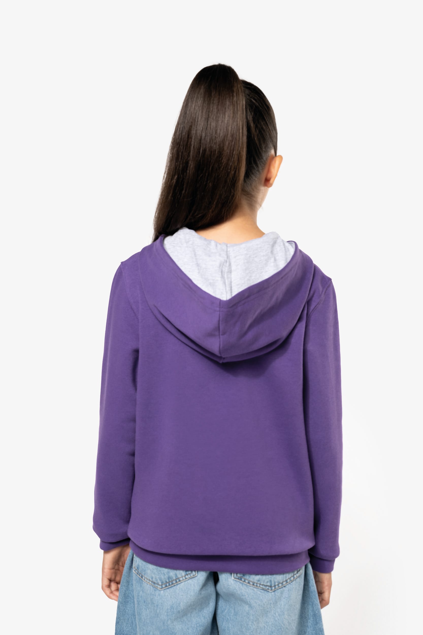 Sudadera capucha contrastada