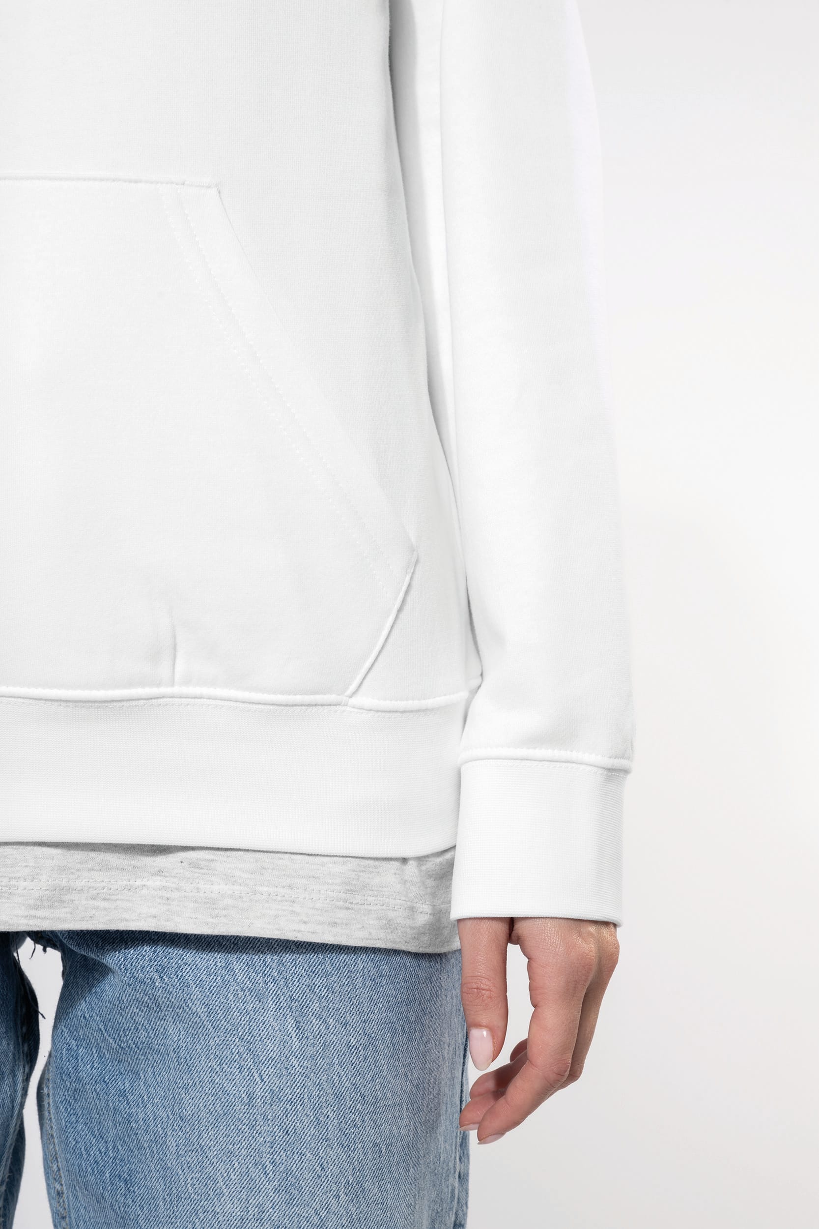 Sudadera capucha contrastada