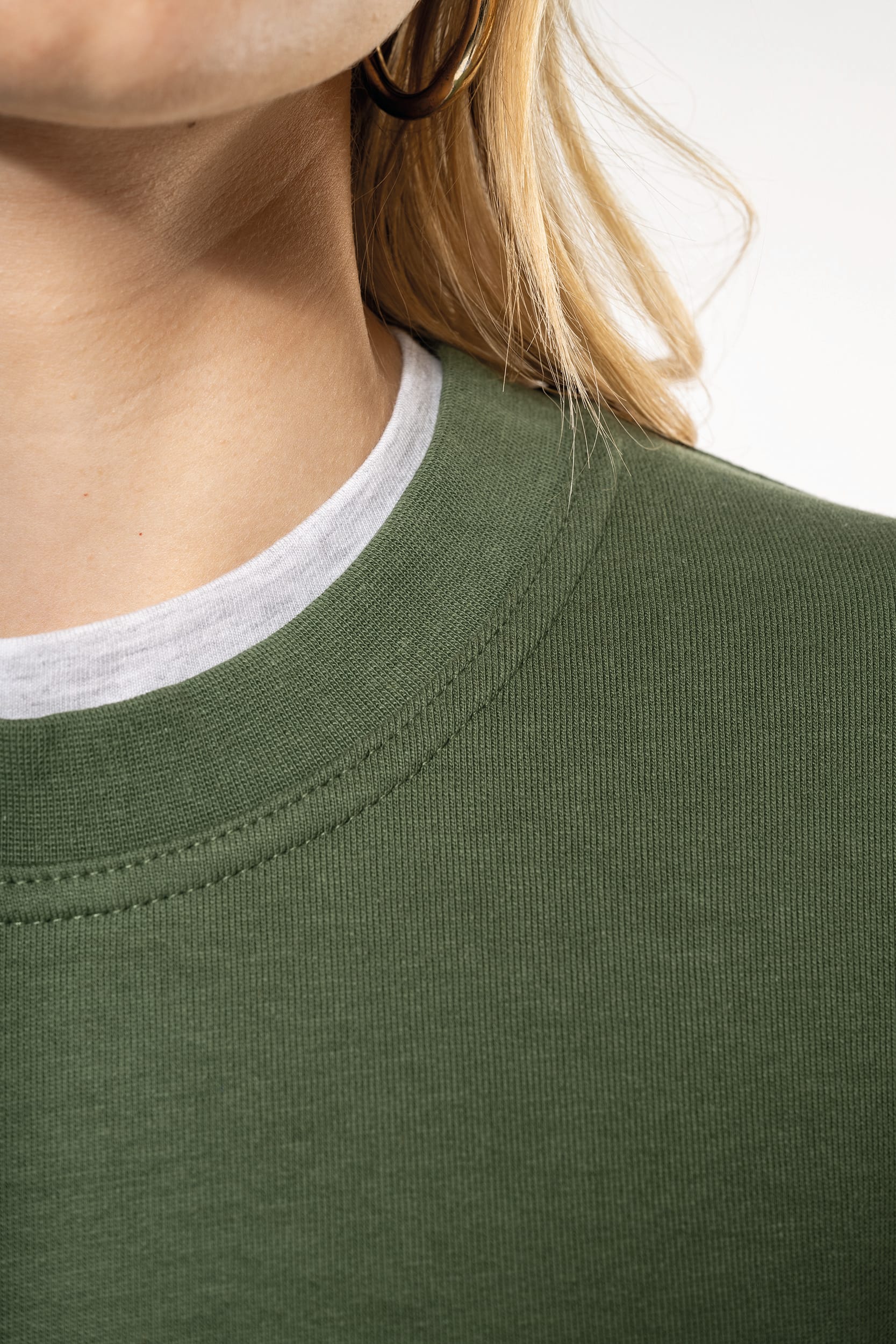 Sudadera básica cuello redondo
