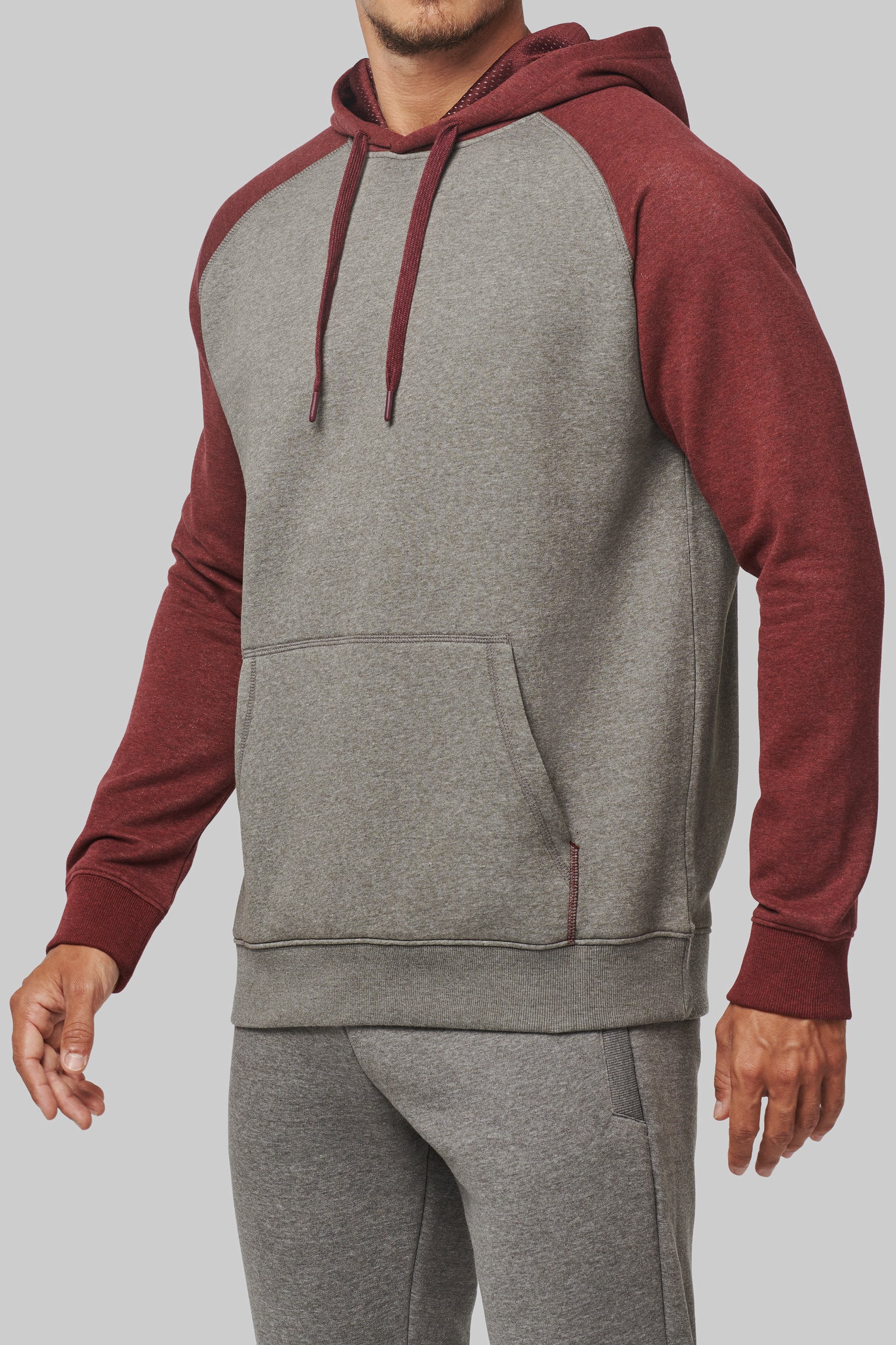 Sudadera mangas bicolor