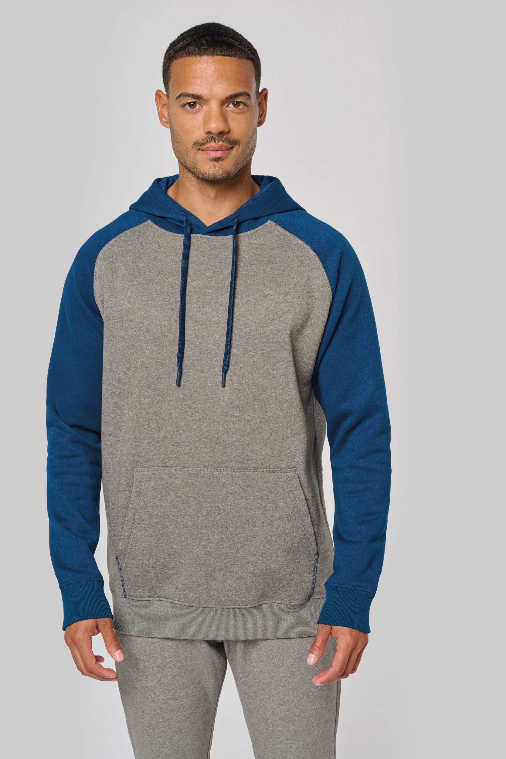Sudadera mangas bicolor